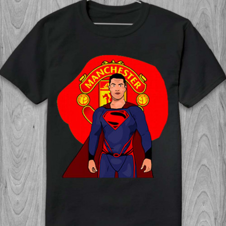 Футболка з Кріштіану Роналду (Ronaldo Superman) з бавовни